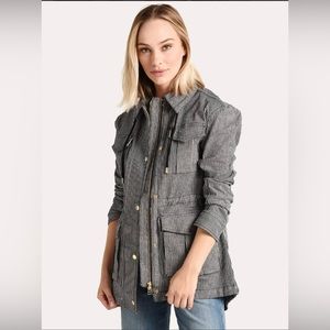 ATM JEAN JACKET STRIPPED BLUE AND WHITE